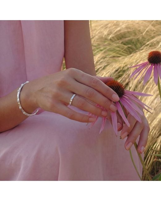 Martina Rozenberg Smira Jewelry White Roca Bangle Bracelet
