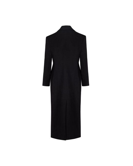 Pcfg Black Your Itch Cashmere Blend Long Overcoat