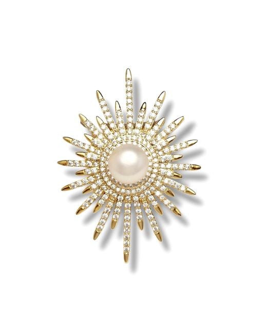 Ninemoo Metallic Solar Radiance Brooch-Pendant
