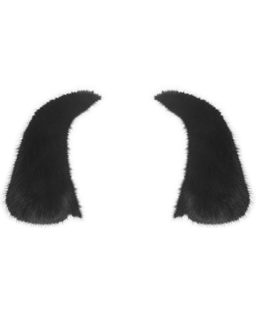 Miss Circle New York Black Kori Faux Fur Micro Bolero