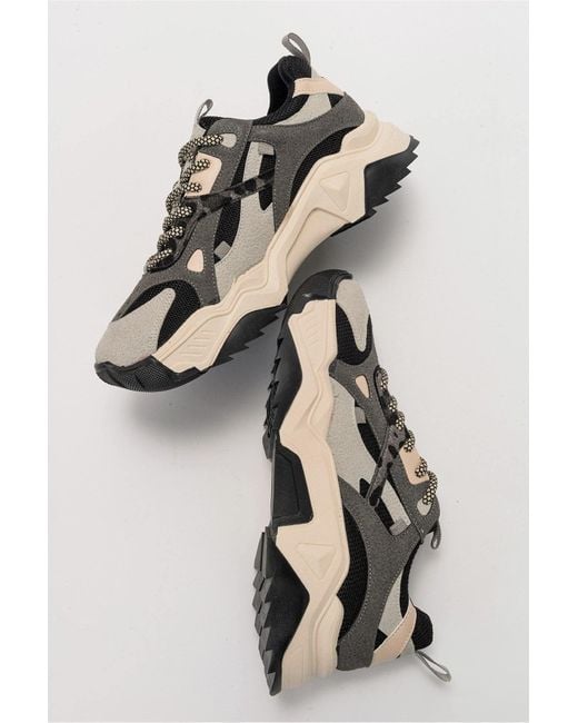 Prologue Shoes Black Loretta Platform Sneakers