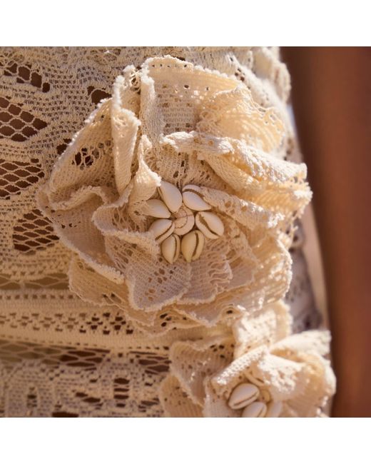 Aguaclara Natural Neutrals La Perle Mini Skirt