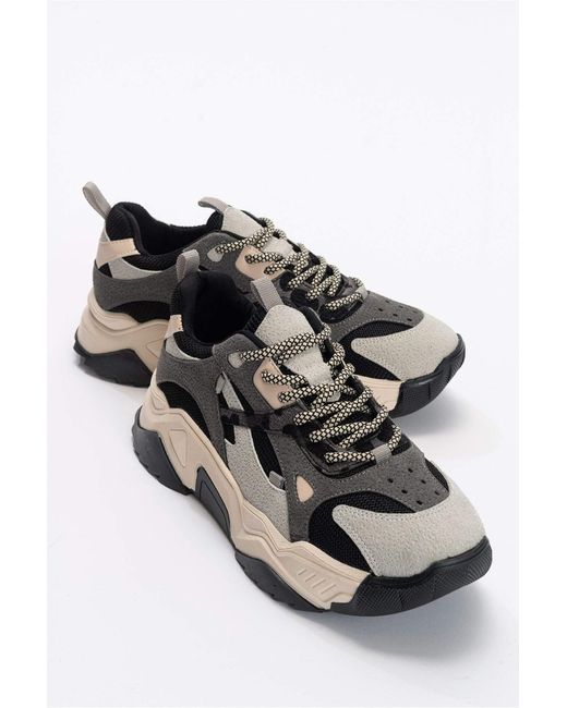 Prologue Shoes Black Loretta Platform Sneakers