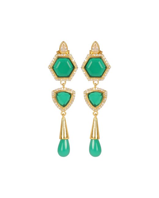Lila Rasa Green Onyx Earrings