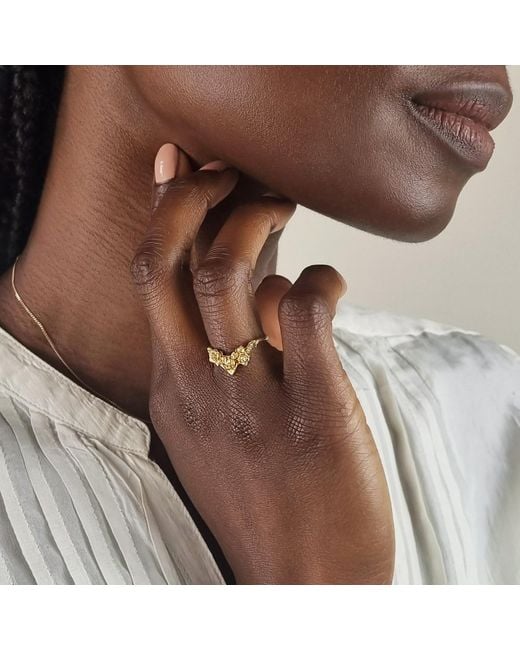Lee Renee White Rose Ring –