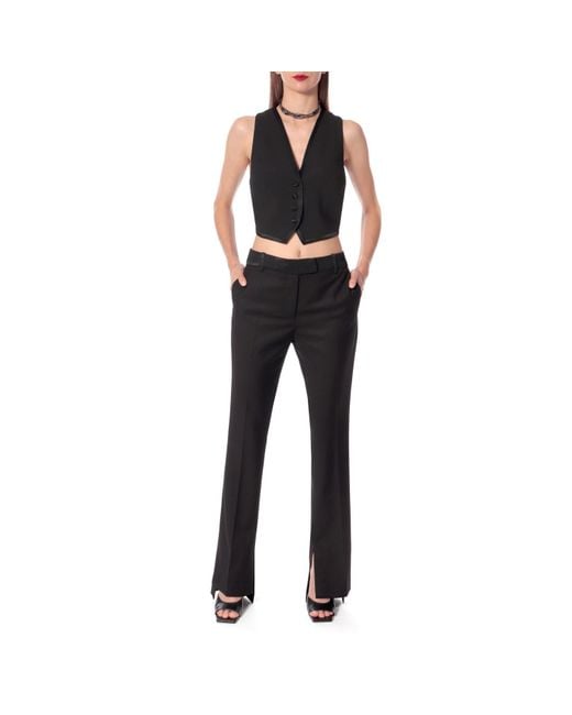 AGGI by HALEWSKI Black Uma Fashion Short Suit Vest