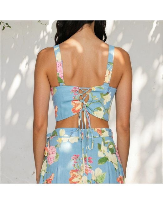 Yumi Kim Blue Korfu Top