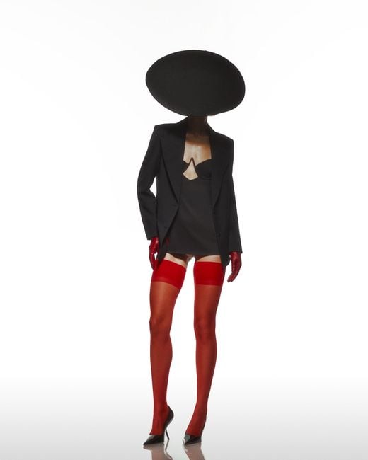 Maison sél Black Oversized Blazer Shoulder Jacket –