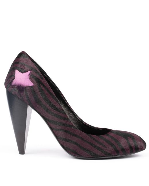 Rosamund Muir London Blue India & Zebra Print Calf Hair With Star Heels