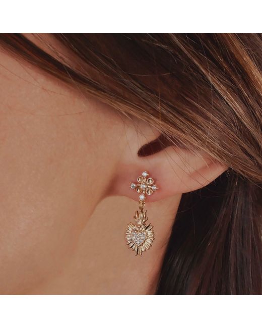 IN CAUDA VENENUM Metallic Salvation Earrings