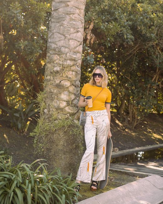 Jennafer Grace Gray Venusian Silk Trousers