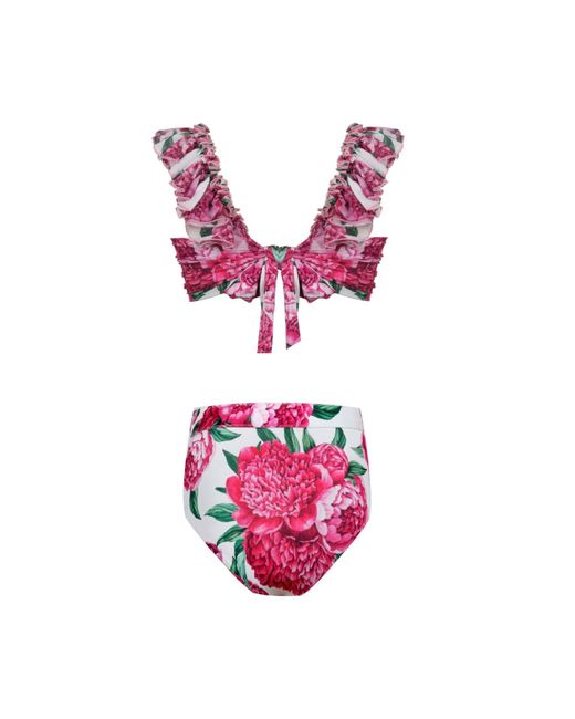 Nur Karaata Pink Lily Bikini Set
