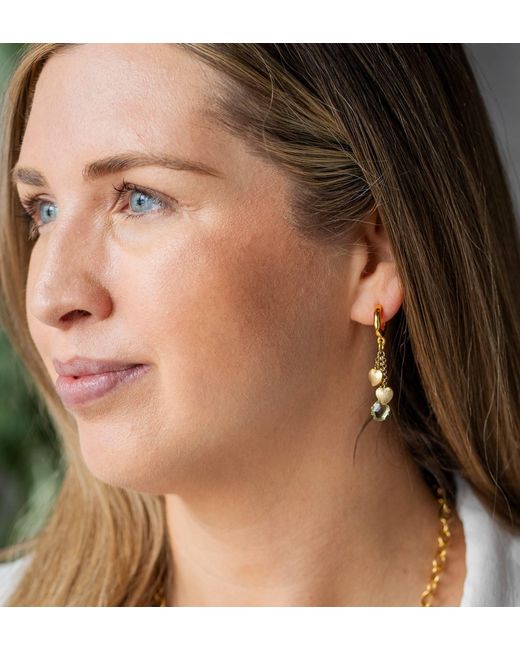 Loni Paul Jewelry Metallic Heart Charm Earring