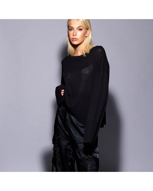 Dref Black Friendly Sweater