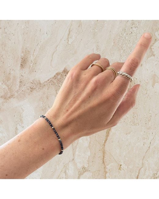 Herself Collections Blue 14K Starry Sapphire Bracelet