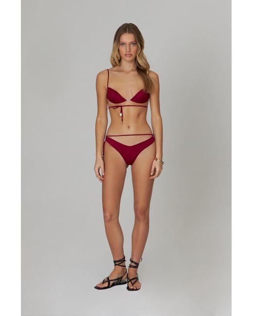 Bianca Resortwear Red India Bikini Top