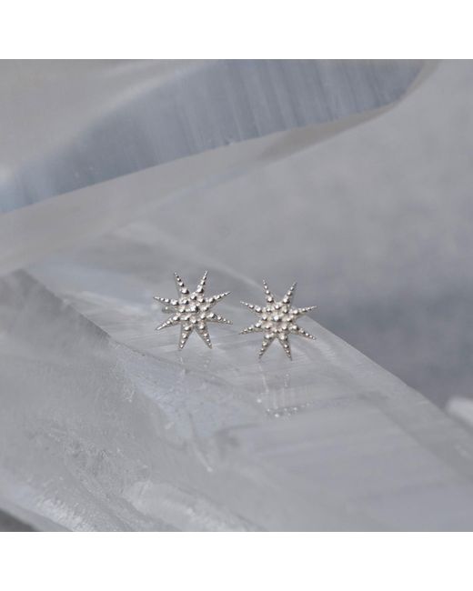 Zoe & Morgan Metallic Morning Star Stud Earrings