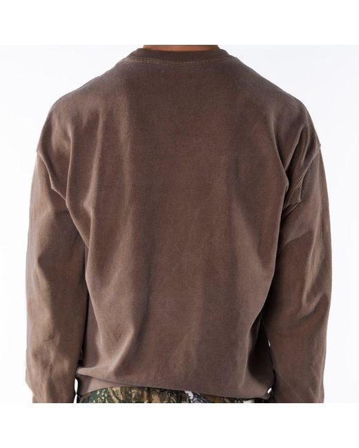 Ariko Natural Brownstone Post Surf Crew Sweat for men