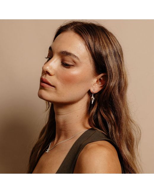 Zoe & Morgan White Kailani Earrings