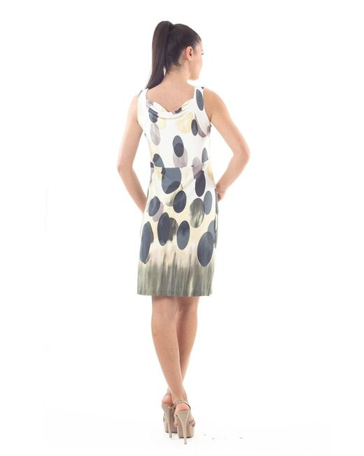 Conquista Multicolor Straight Sleeveless Print Dress