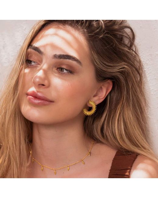Lavani Jewels Multicolor Green Goldplated Marrakech Earrings