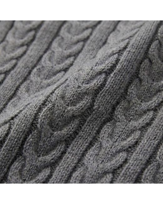 Modenaire Gray Cable Knit Dress Sculpted Texture