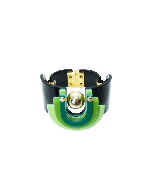 Gissa Bicalho Green Handmade Acrylic Bracelet Craft Verner