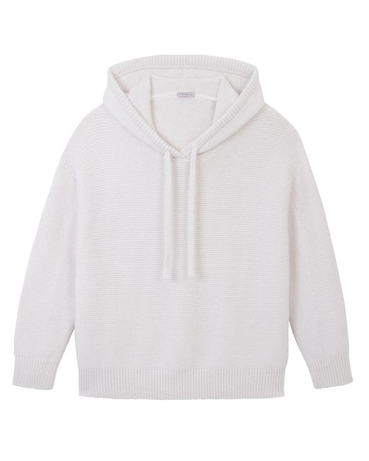 Mamu Dream White Ivory Alpaca Blend Hoodie