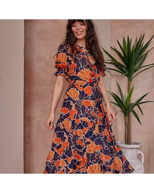 LAtelier London Red Zara Bardot Midi Dress