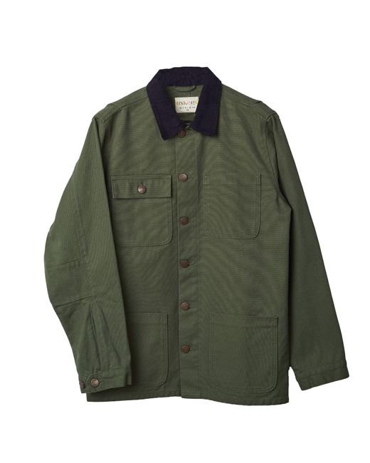 Uskees Green Canvas Chore Jacket for men