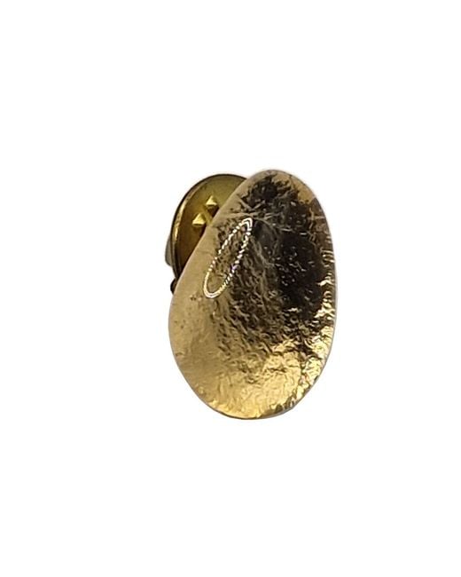 Laura Daili Metallic Golden Tear – Glass Lapel Pin for men