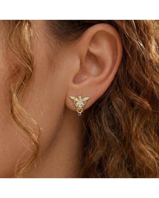 Azura Jewelry New York Metallic Evenfall Star Stud Earrings Vermeil