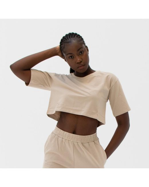 Storm Natural Neutrals Easy Crop Top Sand