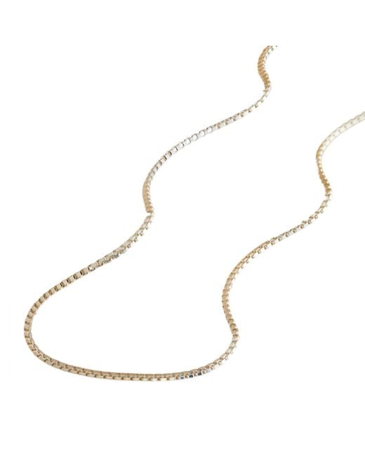 Posh Totty Designs White Sterling Box Chain Necklace