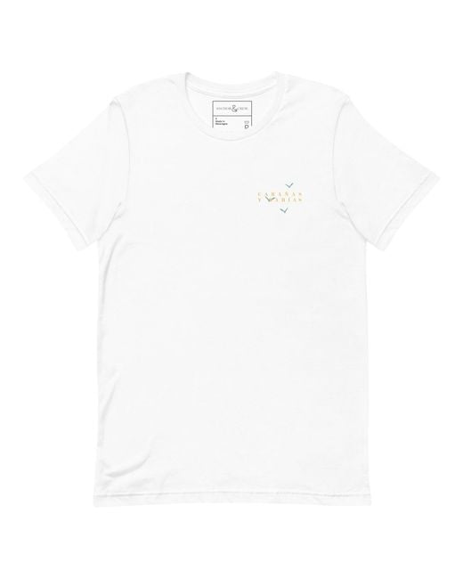 Anchor and Crew White Golden Archives Postmark Organic Cotton T-Shirt