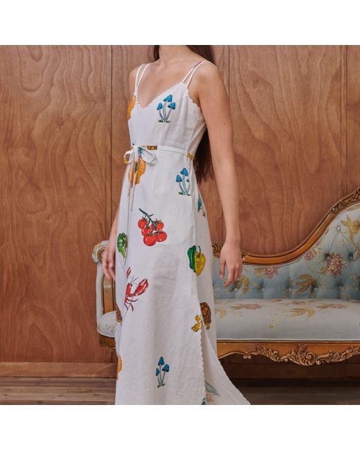 Pecanpepperpelican Metallic Vhagar Sleeveless Maxi Dress