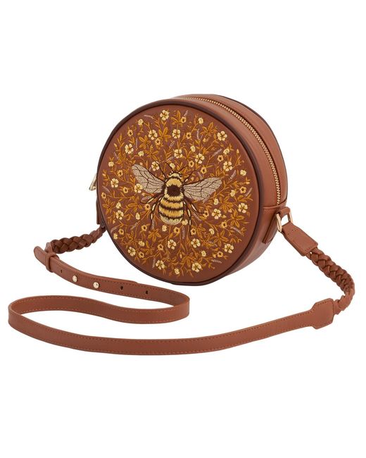 Fable England Brown Bumble Circle Bag