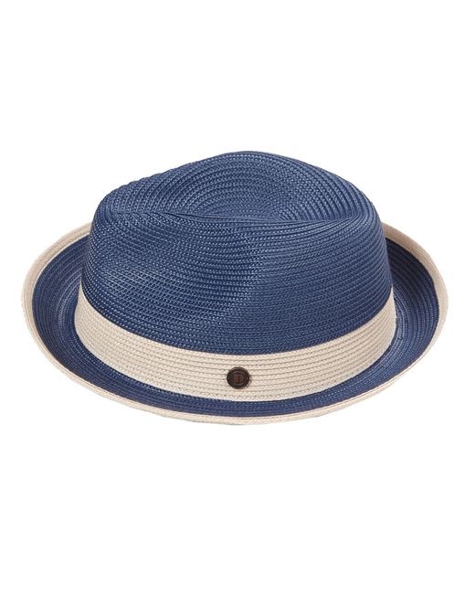 Dasmarca Hats Blue Dasmarca Florence Marine Summer Two Tone Crushable Hat for men