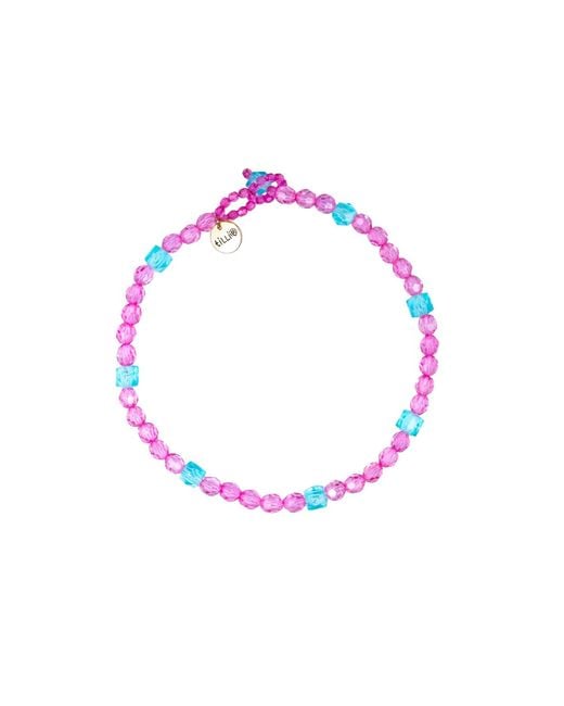 Tillie Beads Pink Fuchsia Daily Wear Carnival Bead Necklace