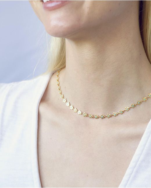 Salty Cali Metallic Bloom Choker Salty Babes