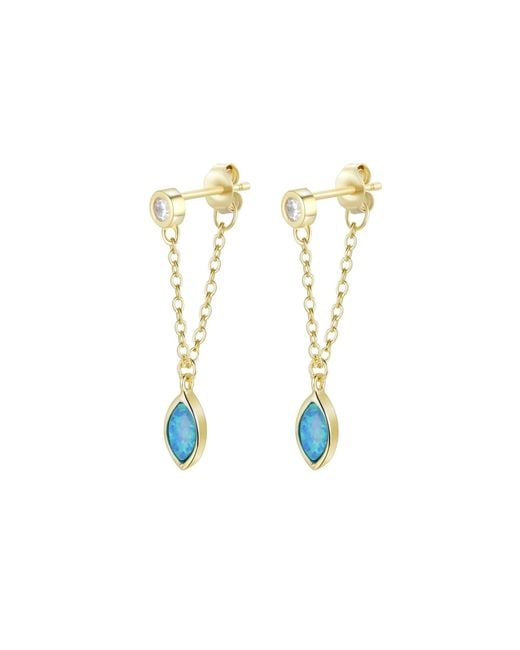 KAMARIA Metallic Full Swing Opal Earrings