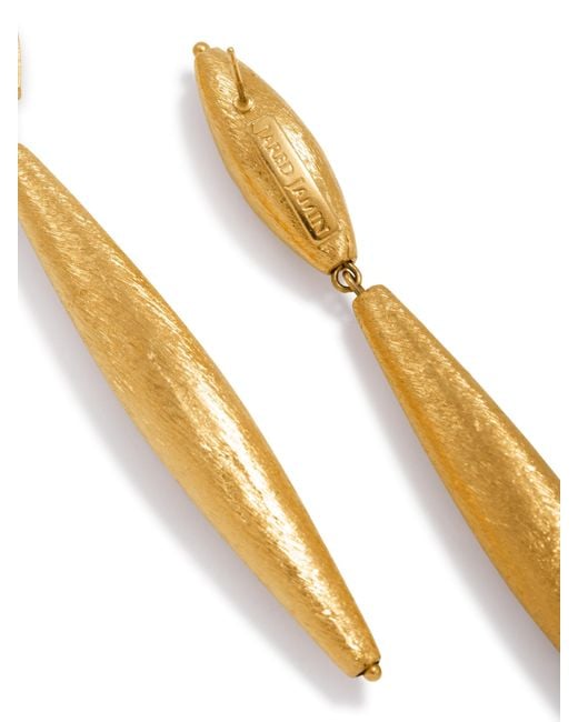 Jaredjamin Metallic Zeppelin Isla Two Drop Earrings