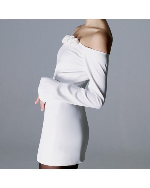 Herfetch White Mini After Party Dress