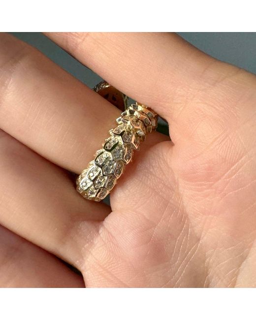 Laura Gray Metallic Over Sterling Snake Ring