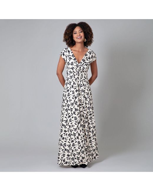 Alie Street London White Neutrals Sophia Maxi Dress
