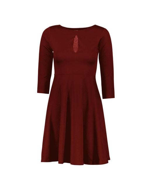 Marianne by Marie Jordane Red Taylor Mini Dress Deep