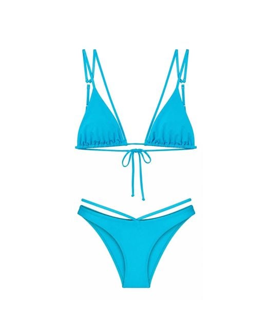 Altra Volta Blue String Triangle Bikini