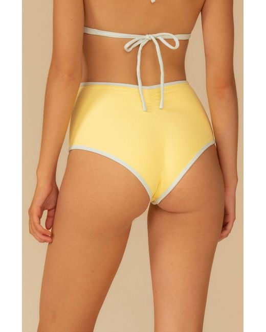 Montce Yellow Sunshine Binded Polly Bikini Bottom
