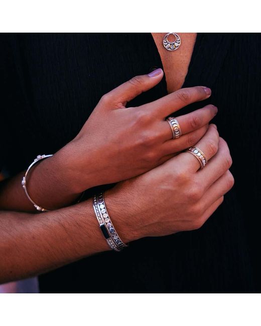 Charlotte's Web Jewellery Metallic Maharani Onyx Open Bracelet for men