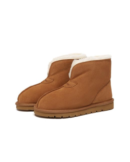 EverAu Australia Brown Owl Ankle Boots